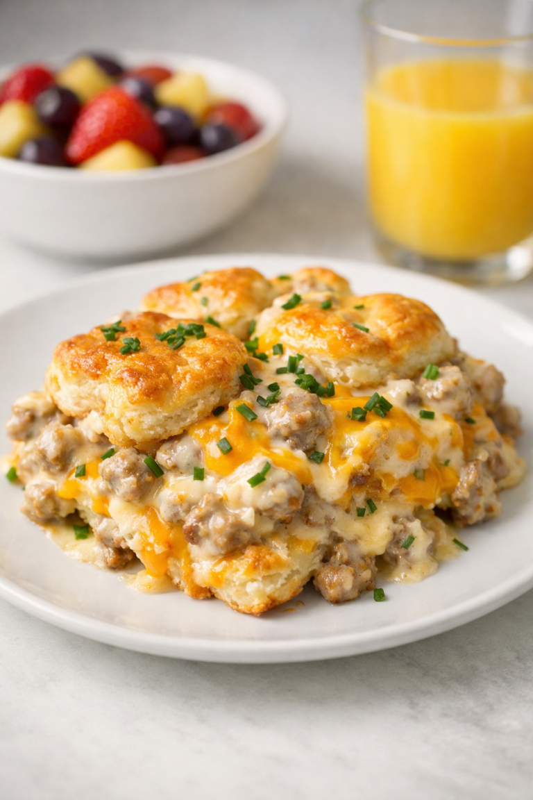 Biscuits and Gravy Casserole: The Ultimate Make-Ahead Breakfast