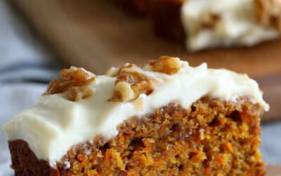Irresistibly Moist Carrot Bread with Sweet Vanilla Glaze