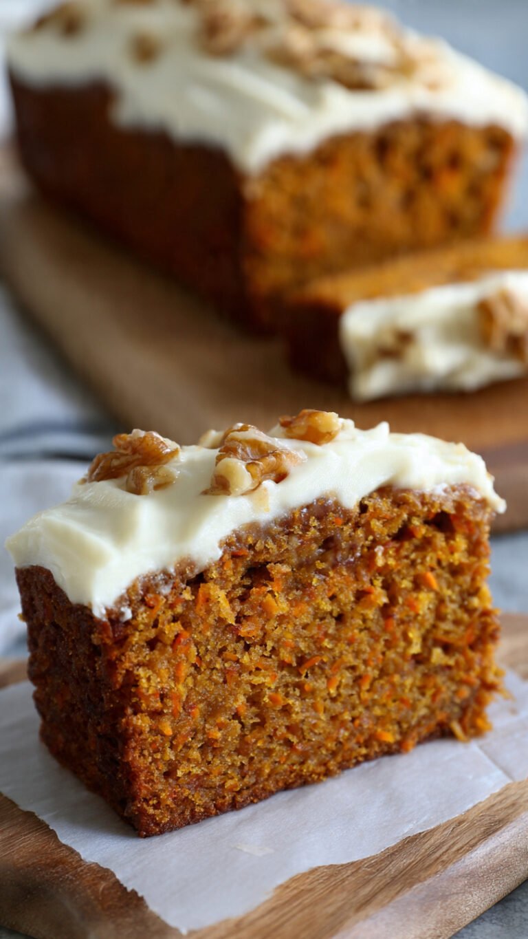 Irresistibly Moist Carrot Bread with Sweet Vanilla Glaze