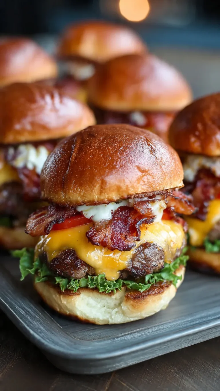 Bacon Cheeseburger Sliders: The Ultimate Potluck Crowd-Pleaser