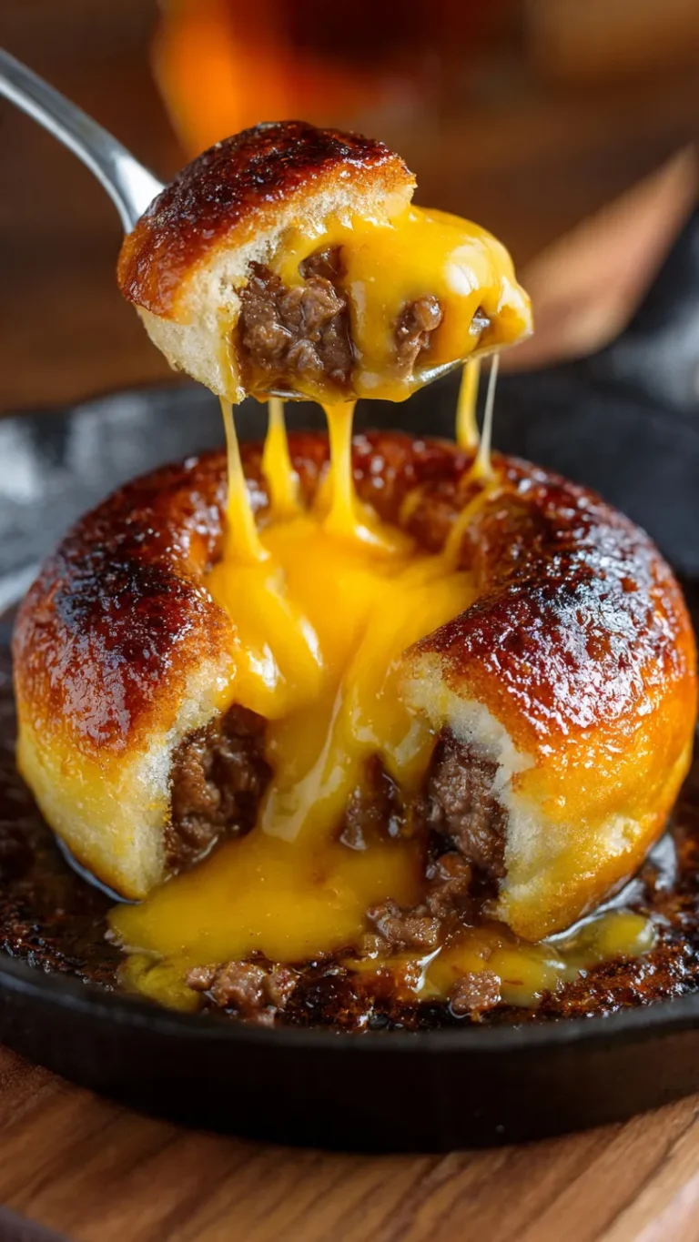 Molten Cheeseburger Cakes: The Ultimate Comfort Food Mashup