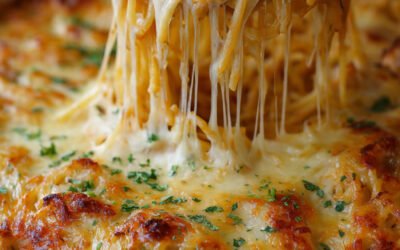 Cheesy Chicken Spaghetti Bake