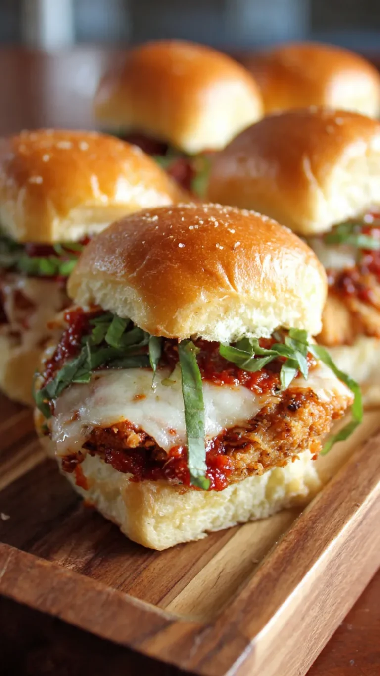 The Ultimate Chicken Parmesan Sliders: Your New Go-To Recipe for Game Day and Beyond