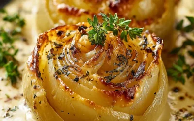Creamy Roasted Onions With Cheese Recipe