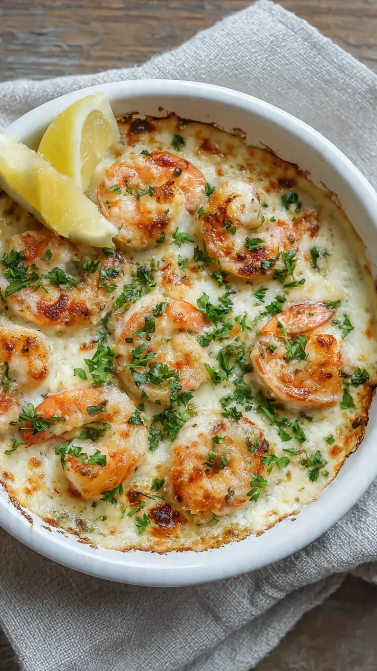 Garlic Parmesan Shrimp Bake: The Ultimate Cheesy Comfort Dinner