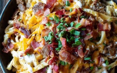 Loaded Bacon Cheeseburger Alfredo Pasta (Pure Comfort in 30 Minutes!)