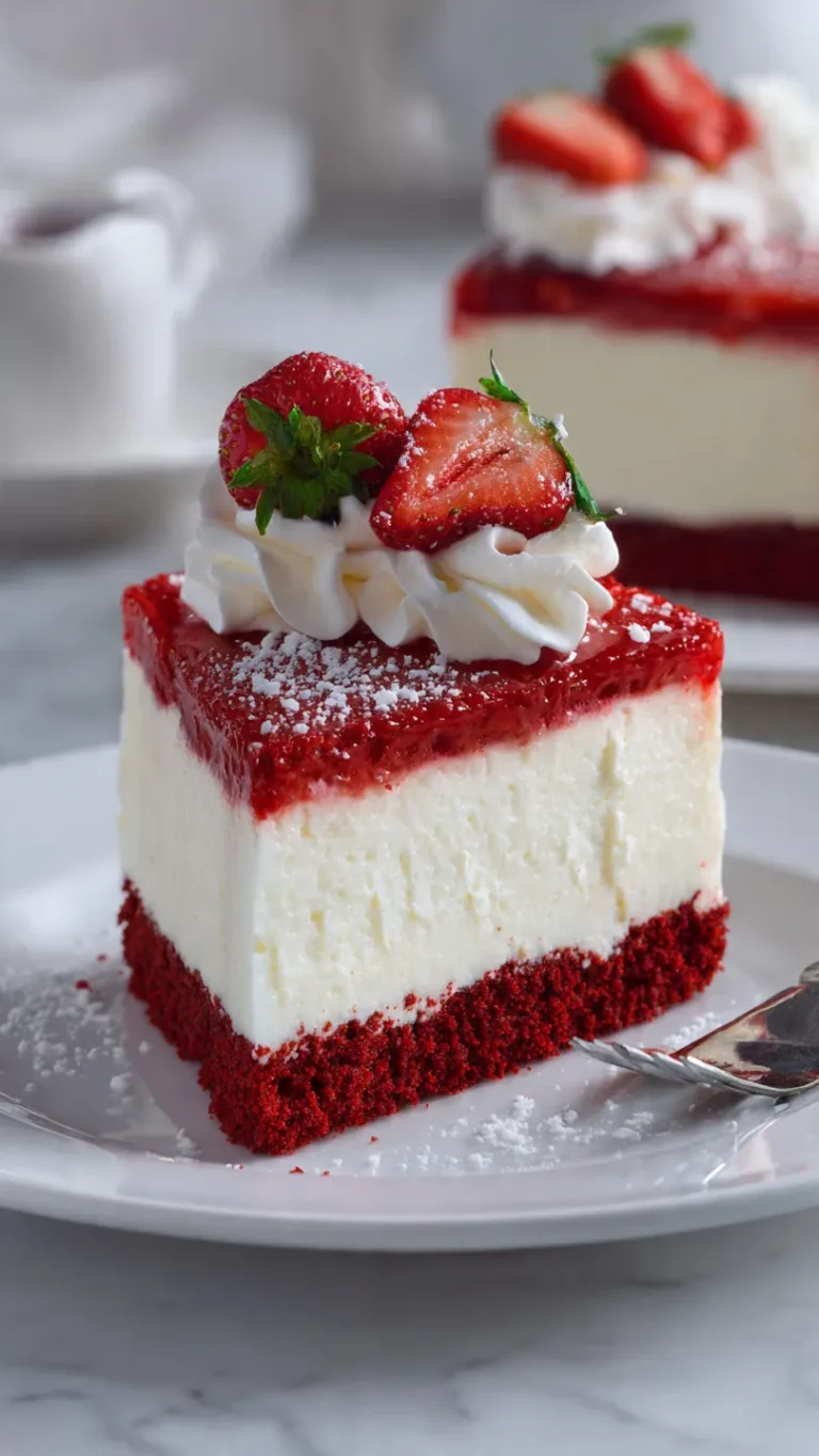 Red Velvet Strawberry Cheesecake: The Ultimate Three-Layer Indulgence