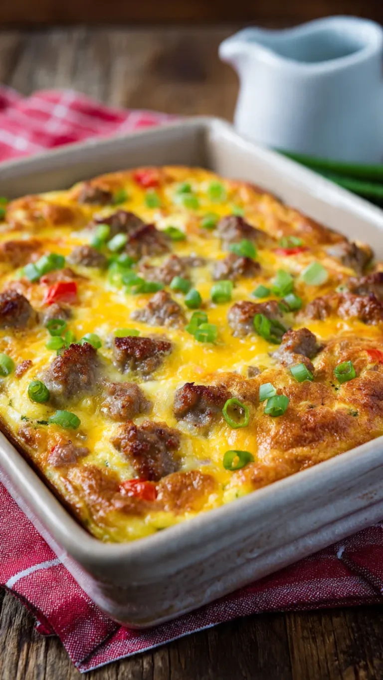 Rotel Sausage Cream Cheese Breakfast Casserole