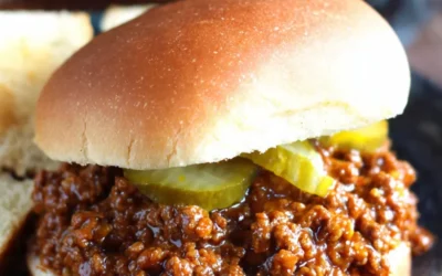Slow Cooker Dill Pickle Sloppy Joes