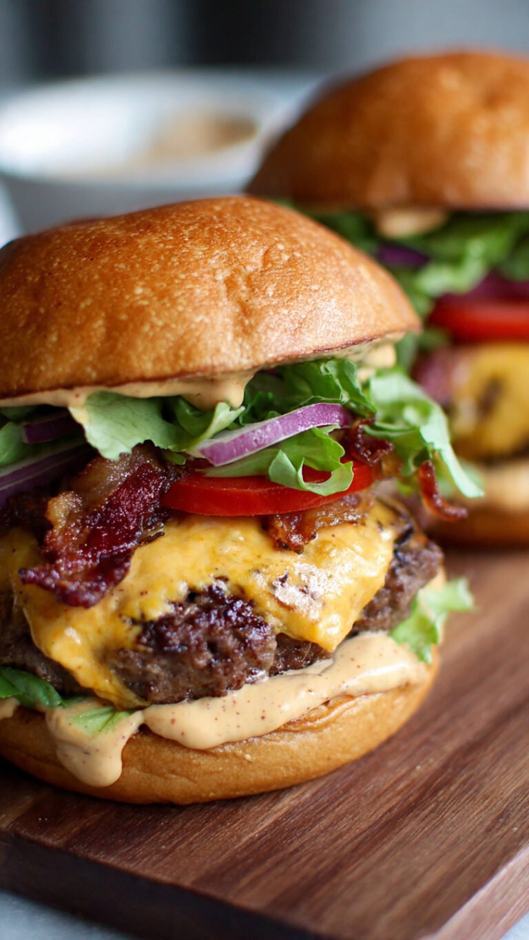 Smash Burgers with Baconnaise