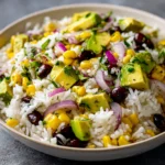 Avocado Black Bean Salad With Rice Avocado Black Bean Salad Rice