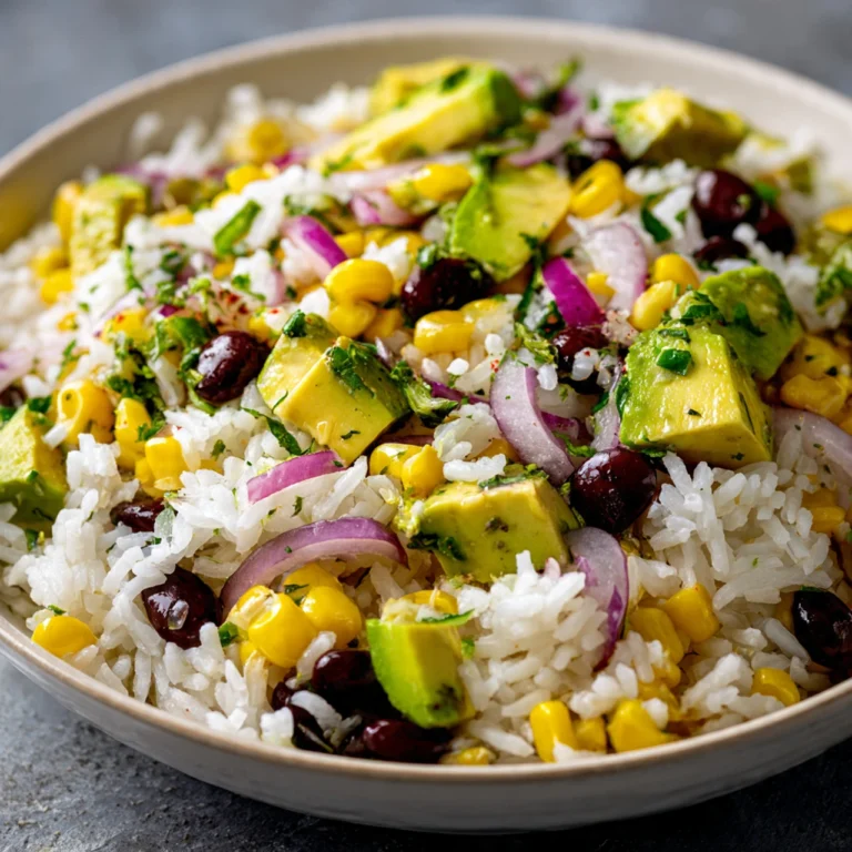 Avocado Black Bean Salad With Rice Avocado Black Bean Salad Rice