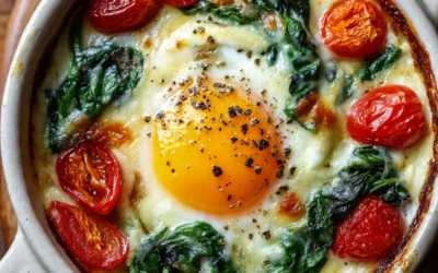 Baked Feta Eggs
