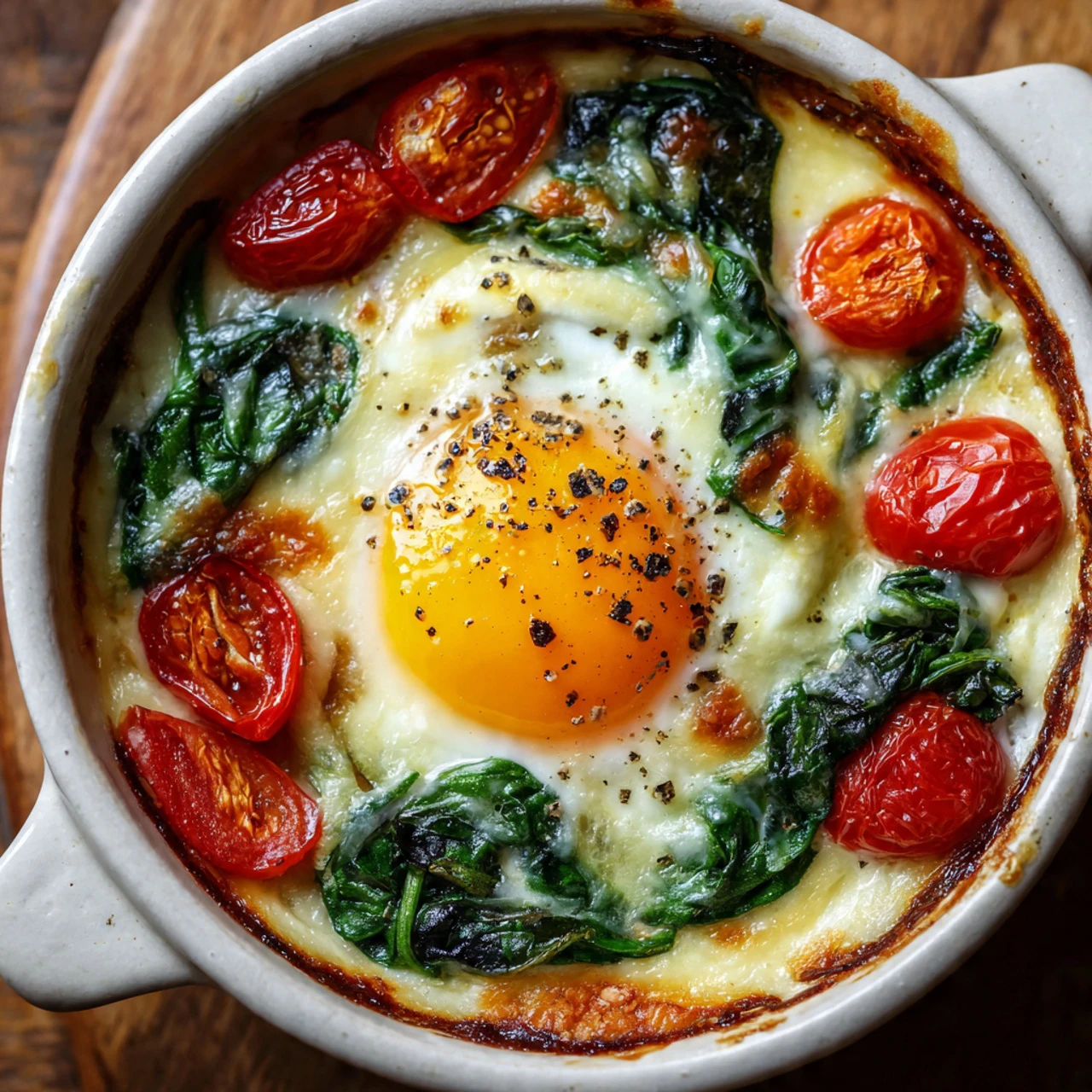 Baked Feta Eggs