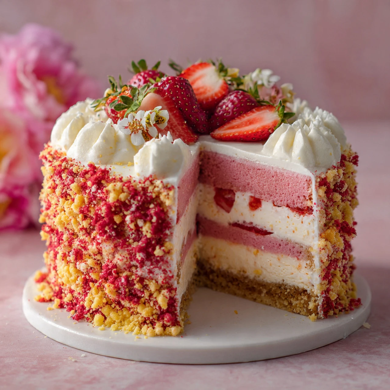 BEST RECIPE For Strawberry Shortcake Cheesecake Recipe Strawberry Shortcake Cheesecake