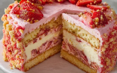 BEST RECIPE for Strawberry Shortcake Cheesecake