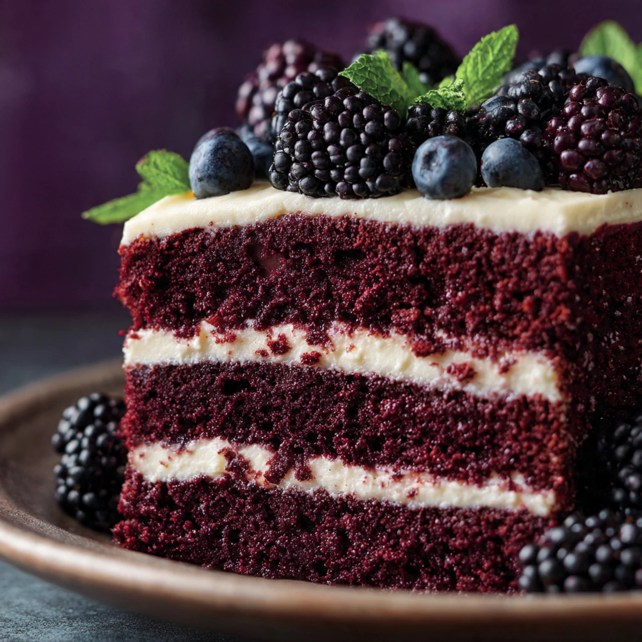 Blackberry Velvet Cake Indulge Dreamy Blackberry Velvet Cake Showstopper Dessert
