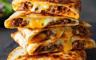 Blackstone Cheeseburger Quesadilla