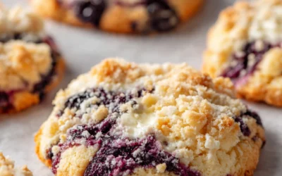 Blueberry muffin cookies -Crumbl copycat