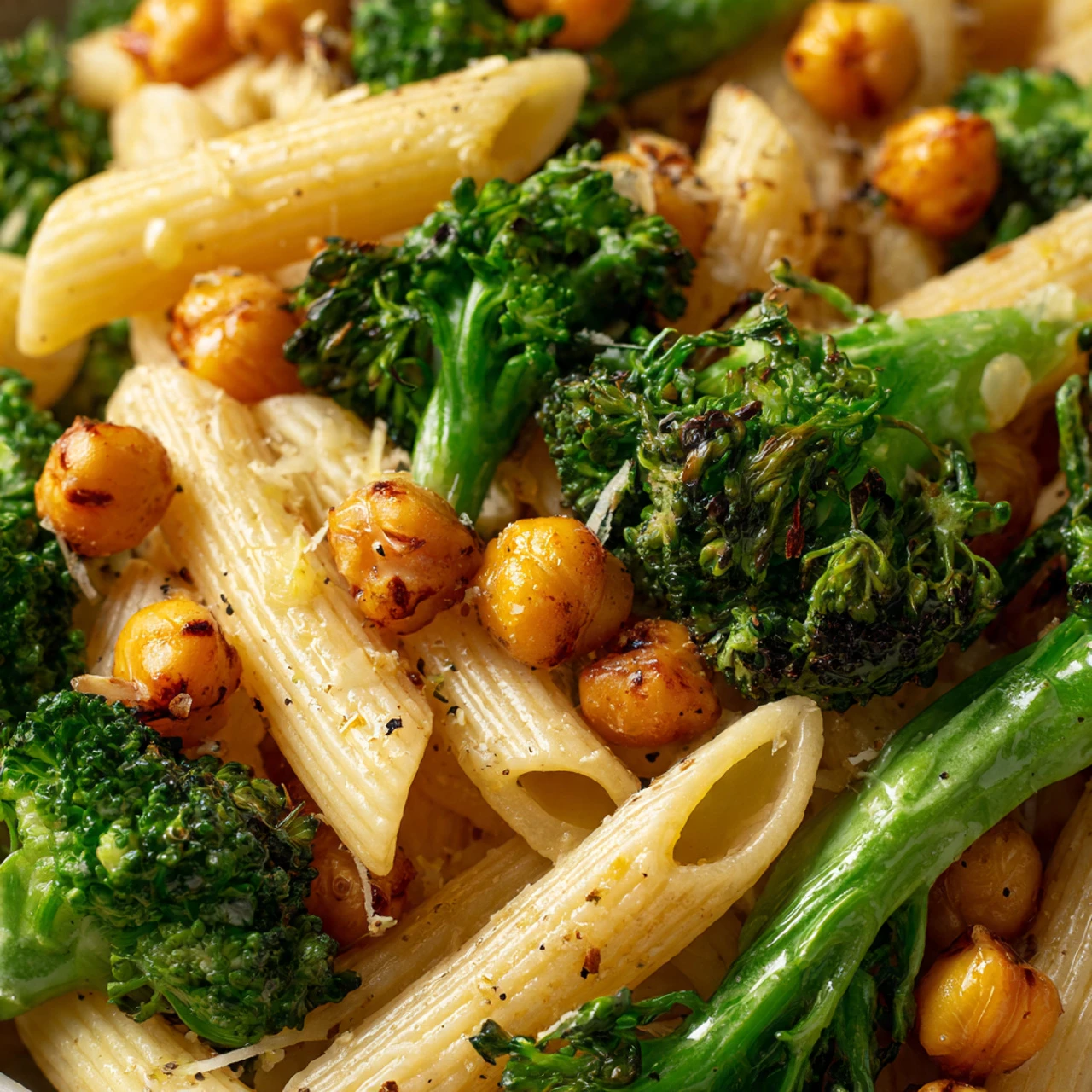 Broccoli Chickpea Pasta Broccoli Chickpea Pasta Healthy Vegetarian Entree Recipe
