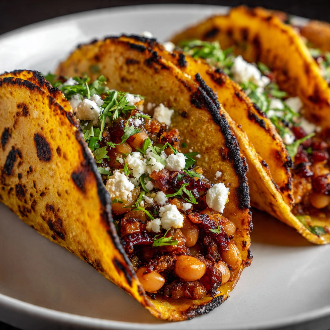 Buffalo White Bean Tacos