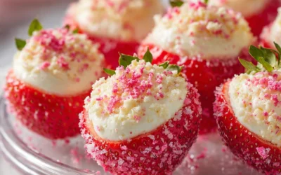 Easy Cheesecake Deviled Strawberries Recipe Perfect for Parties and Snacks