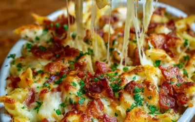 Crazy Good Casserole: Cheesy Chicken and Bacon Pasta Bake