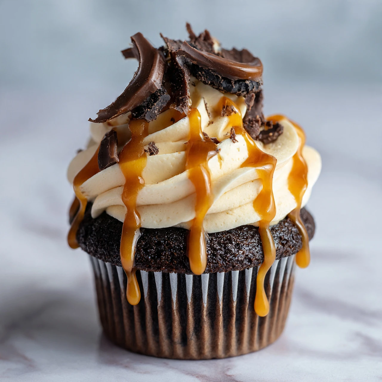 Chocolate Espresso Cupcakes With Salted Caramel Buttercream Chocolate Espresso Cupcakes Salted Caramel Buttercream