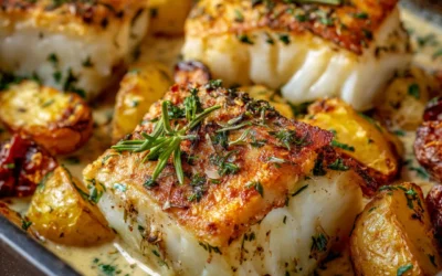 Cod & Potatoes in Rosemary Cream Sauce