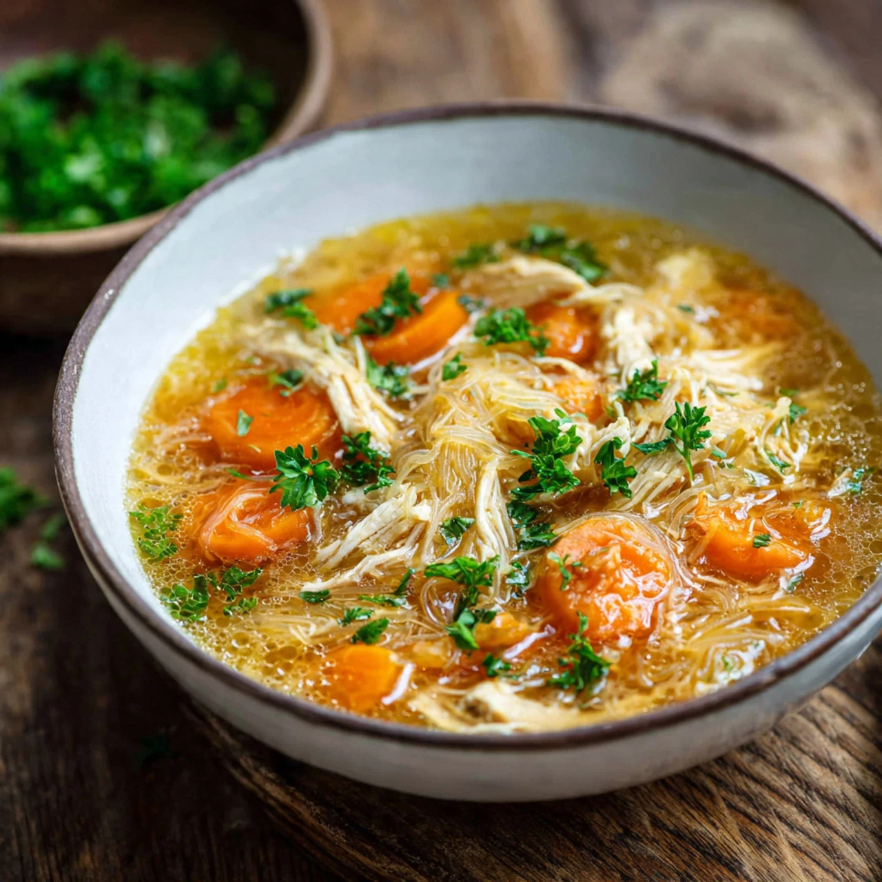 Cozy Chicken Vermicelli Soup Delight Cozy Chicken Vermicelli Soup Delight