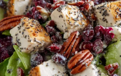 Cranberry Pecan Chicken Salad with Poppy Seed Dressing