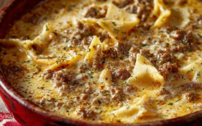 Creamy Alfredo Lasagna Soup