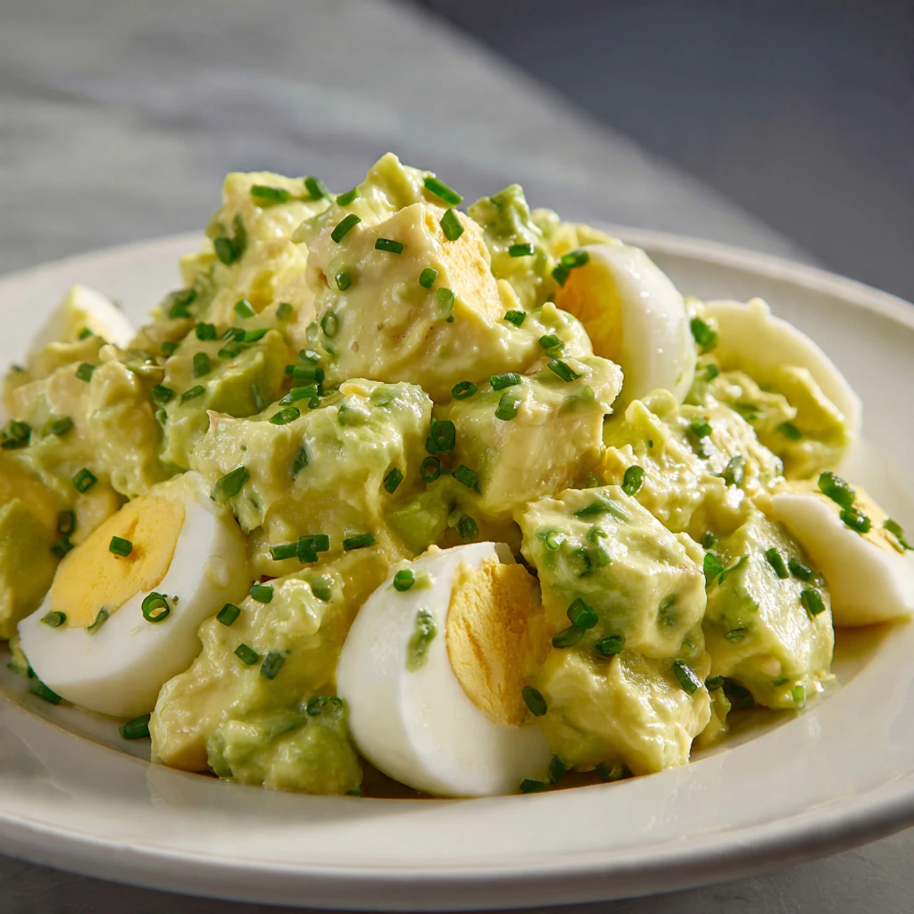 Creamy Avocado and Egg Delight Salad