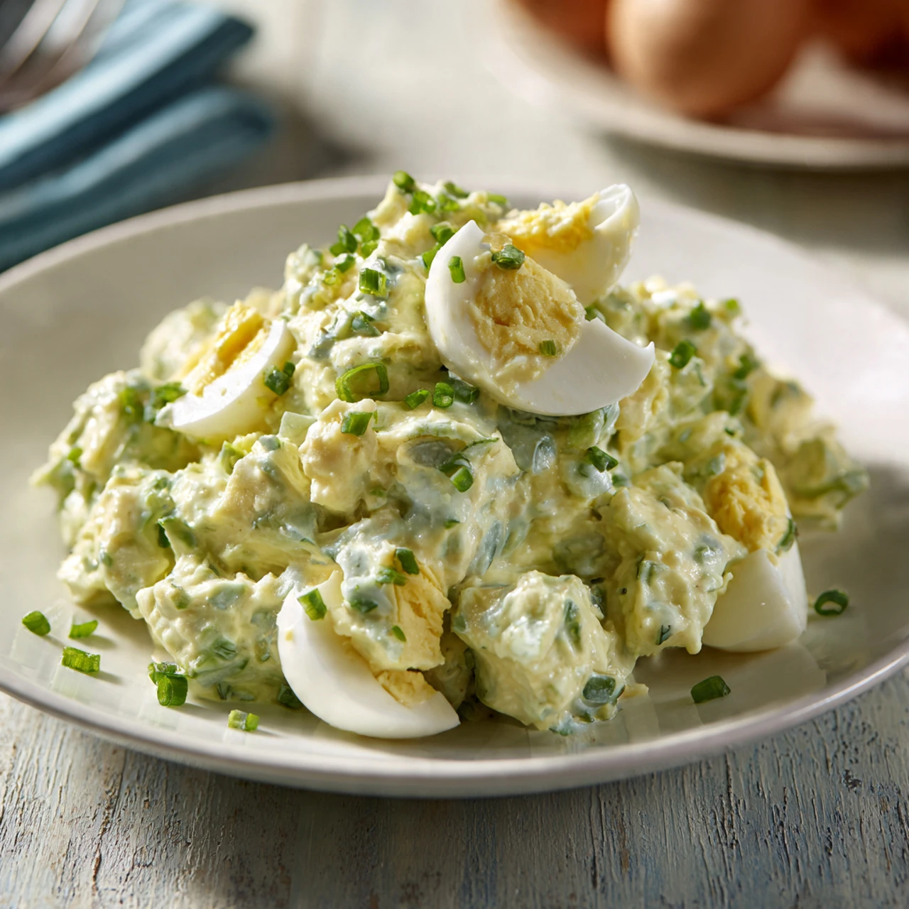 Creamy Avocado And Egg Delight Salad Creamy Avocado Egg Delight Salad
