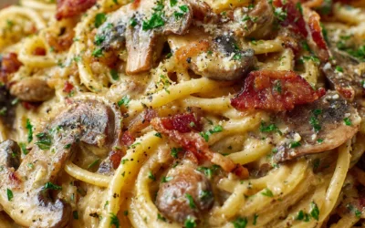 Creamy Bacon and Mushroom Pasta