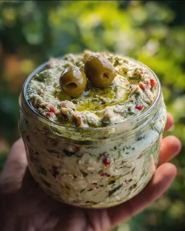 Creamy Feta And Green Olive Spread Olive Lovers Dream Dip Creamy Feta Green