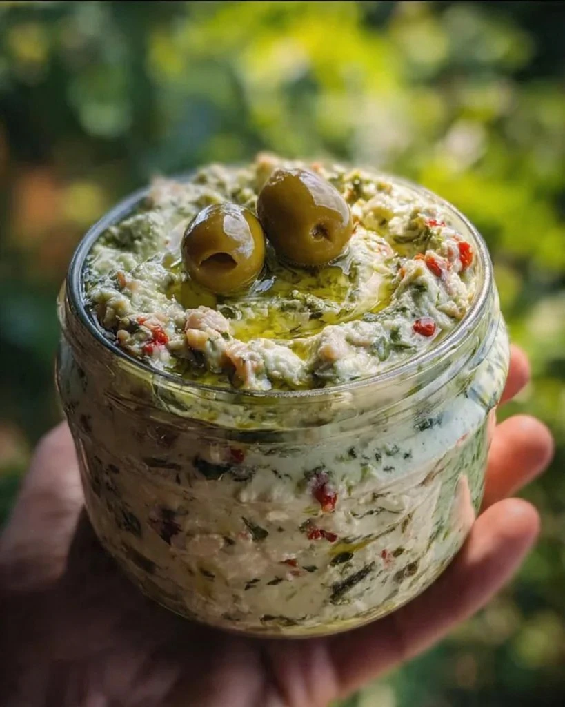 Olive Lovers’ Dream Dip – Creamy Feta & Green Olive Spread