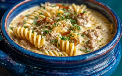 Creamy Sausage Alfredo Soup