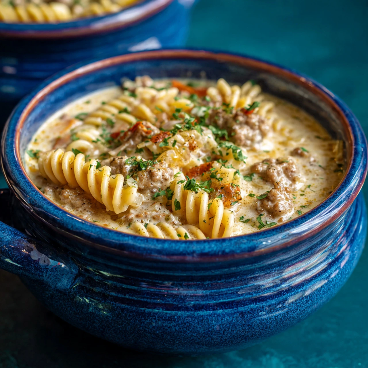 Creamy Sausage Alfredo Soup