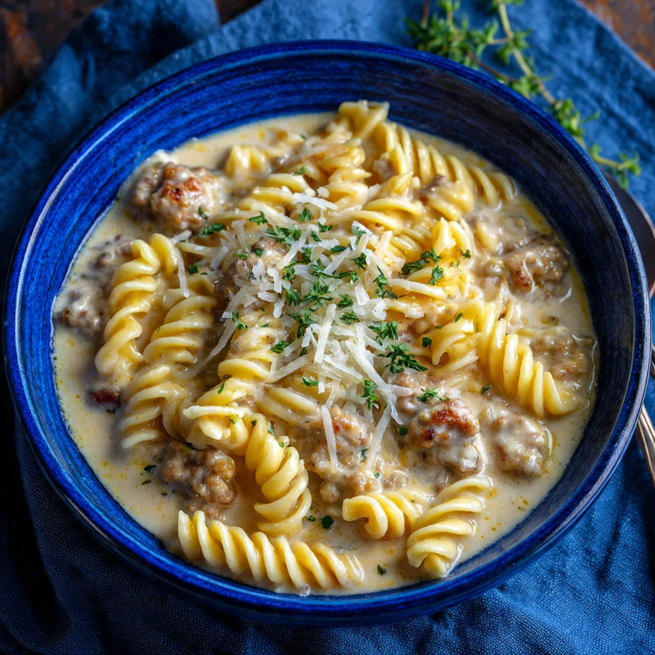 Creamy Sausage Alfredo Soup Creamy Sausage Alfredo Soup