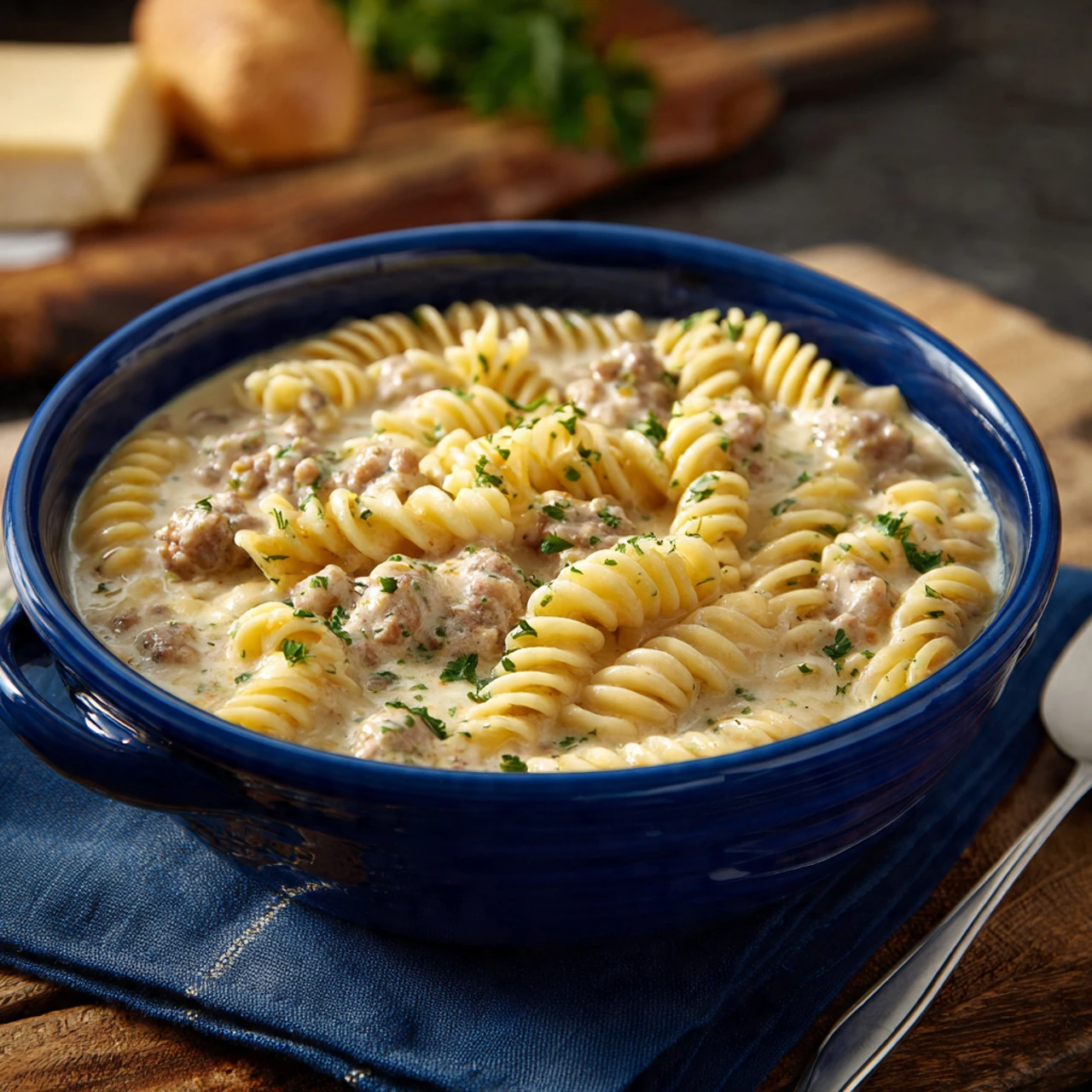 Creamy Sausage Alfredo Soup Creamy Sausage Alfredo Soup