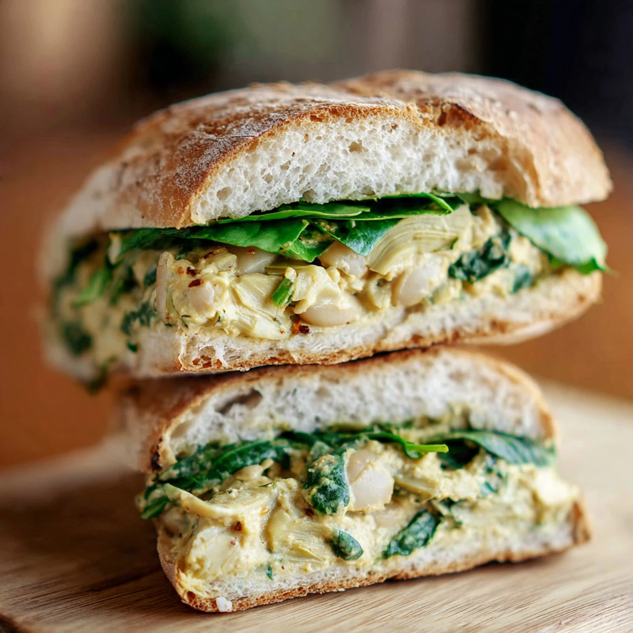 Creamy Spinach Artichoke Bean Sandwich Delight Creamy Spinach Artichoke Bean Sandwich Delight Plant