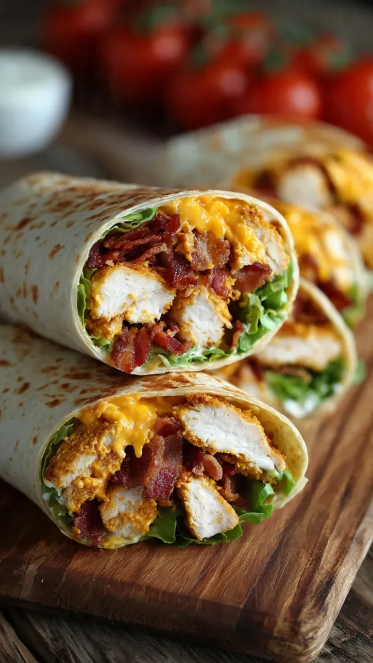 Crunchy Bacon Chicken Ranch Wrap (Cafe Flavor in 25 Minutes!)