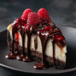 Dark Chocolate Raspberry Cheesecake Dark Chocolate Raspberry Cheesecake