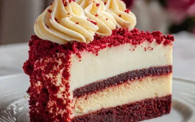 Decadent Red Velvet Cheesecake Layer Cake Recipe