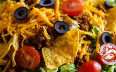 Dorito Taco Salad (Crunchy Tex-Mex Potluck Perfection!)