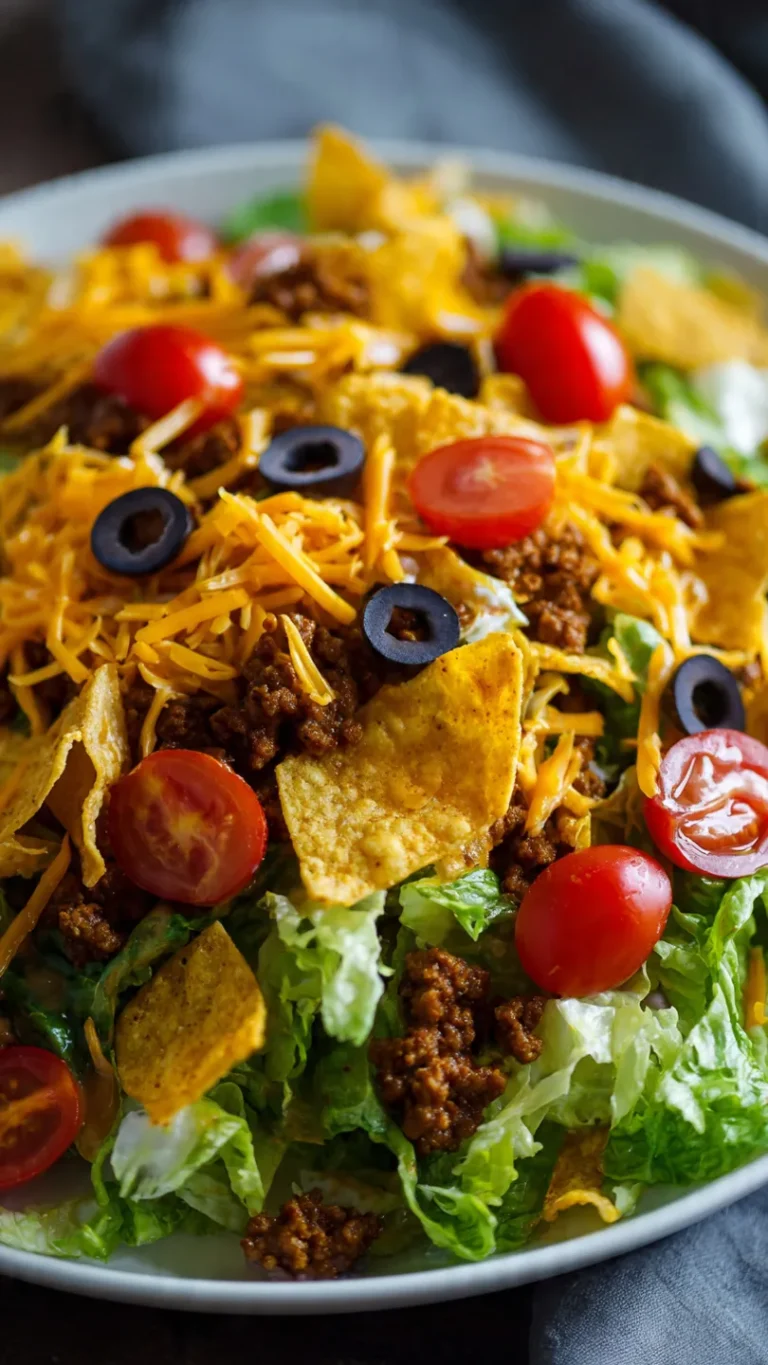Dorito Taco Salad (Crunchy Tex-Mex Potluck Perfection!)