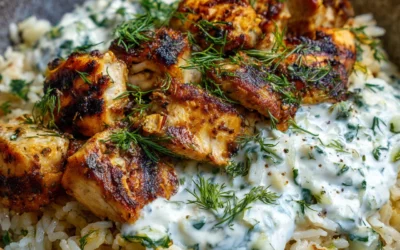 Dump-and-Bake Chicken Tzatziki Rice: Your New Lazy Dinner Hero