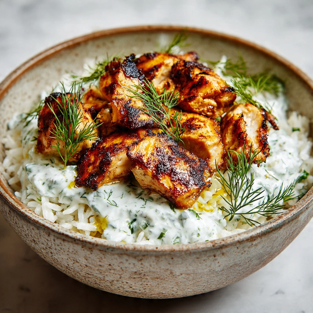 Dump-and-Bake Chicken Tzatziki Rice Dumpandbake Chicken Tzatziki Rice Your New Lazy