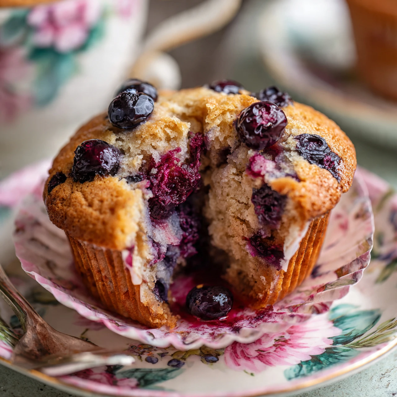 Easy and Delicious Blueberry Cream Cheese Muffins